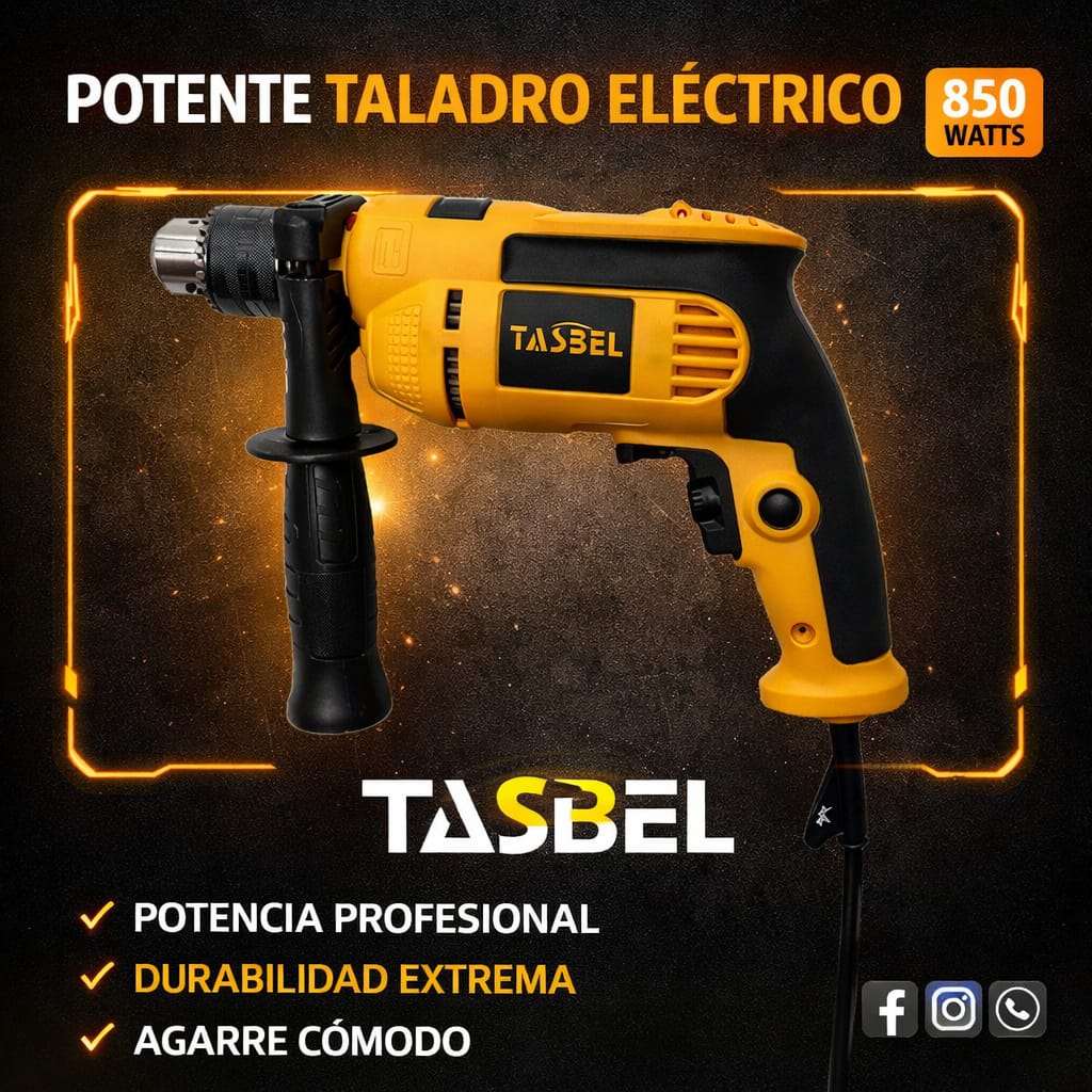 Taladro Percutor 220v Tasbel 880w