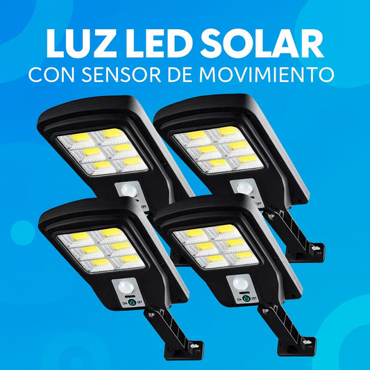 Pack 4 Foco Solar Exterior Con Sensor