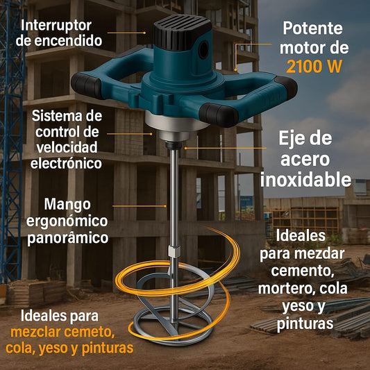 Mezclador Pintura Cemento 220V 960w