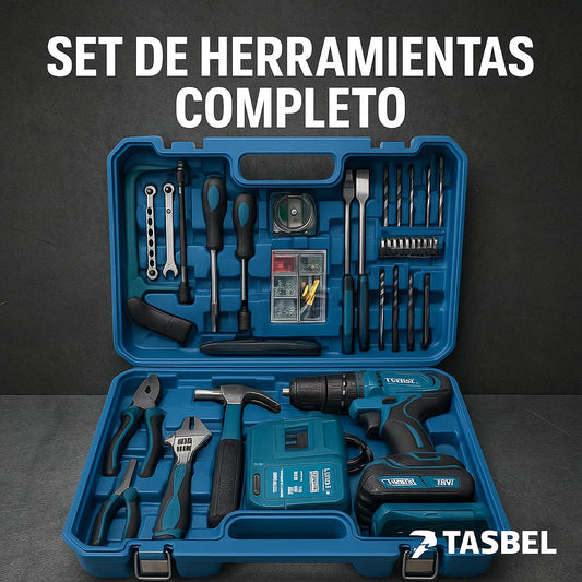 Taladro inalambrico + herramienta + 2bat