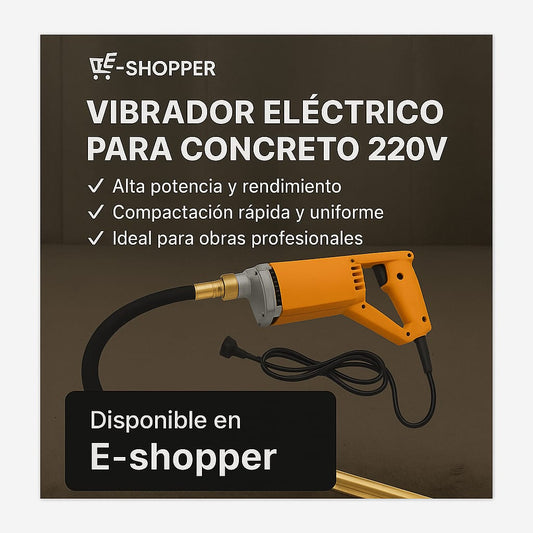 Vibrador Hormigon Cemento 1300W Sonda 1M