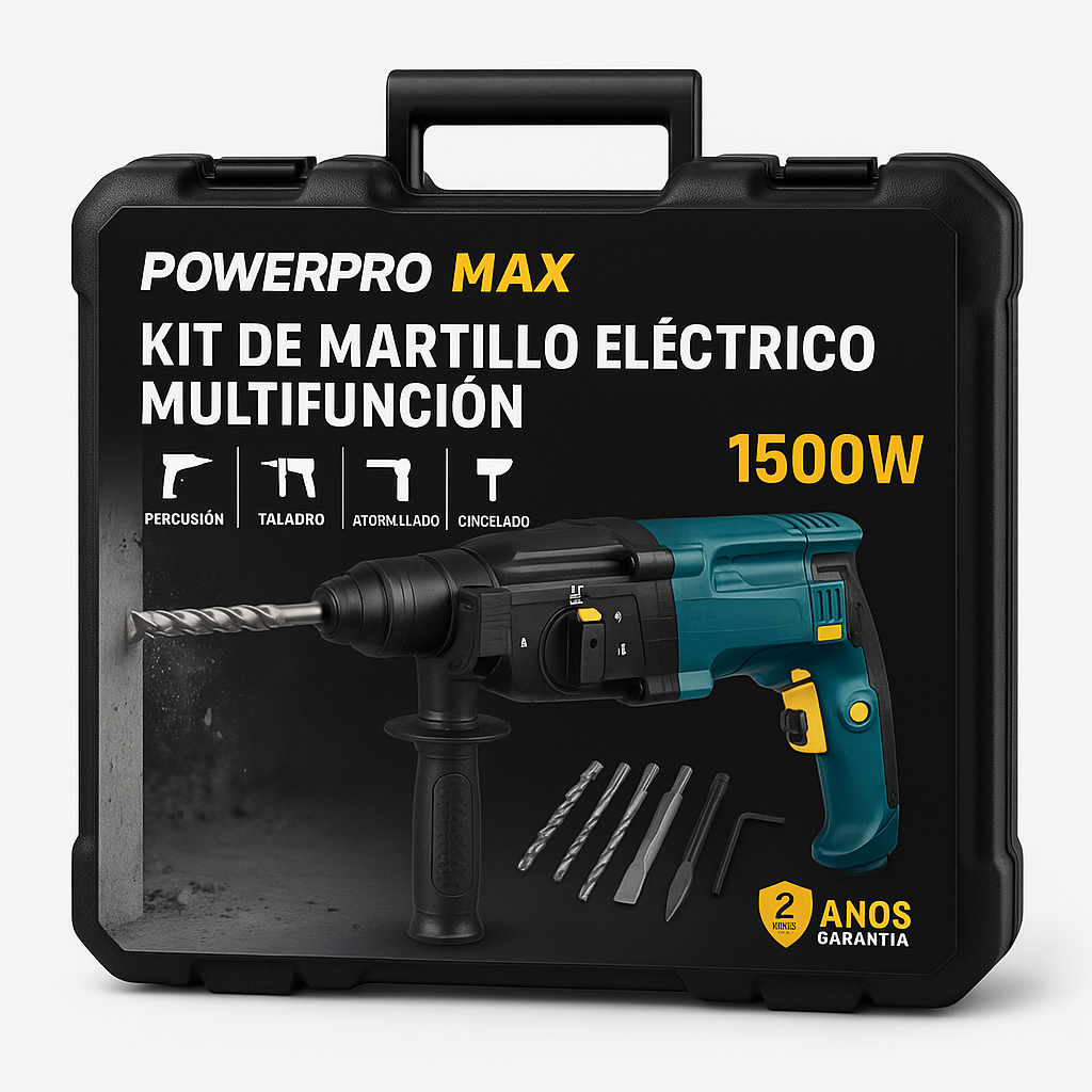 Kit de Martillo Eléctrico Multifunción